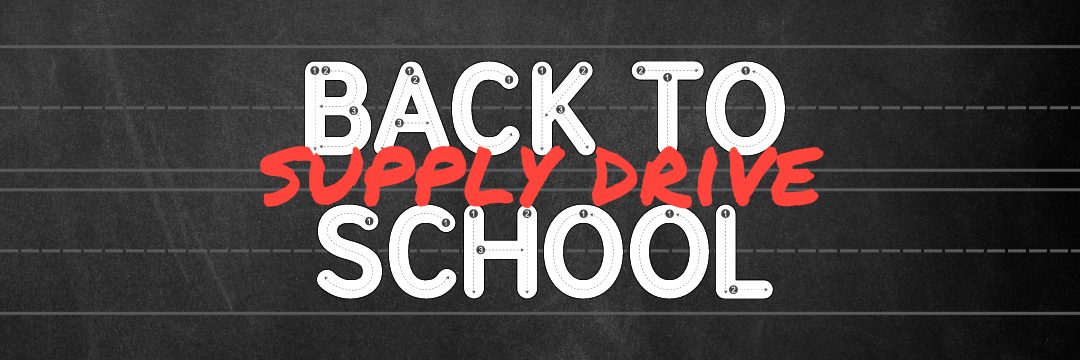 Back to School Drive Website Banner
